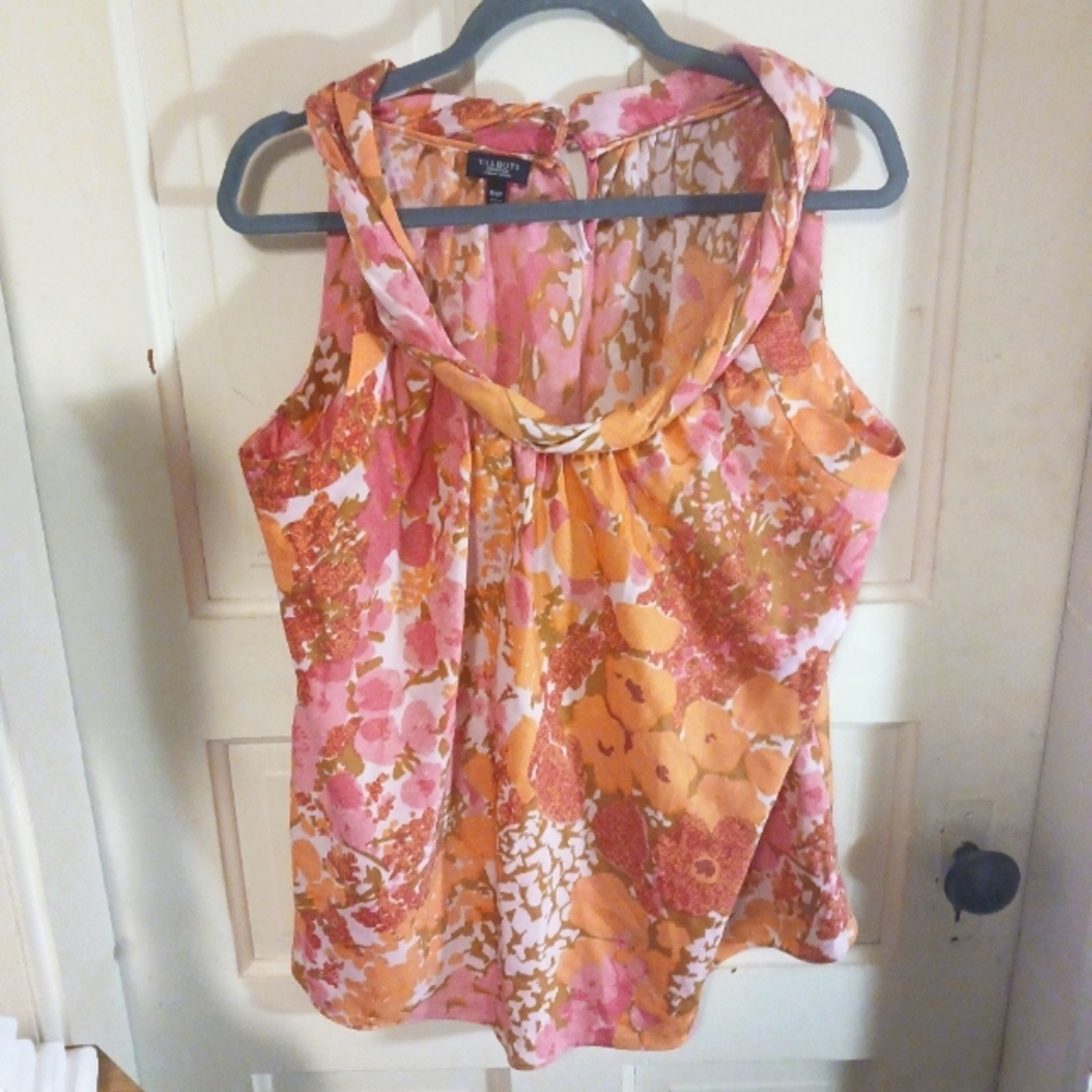 Talbots flowered tank 16WP